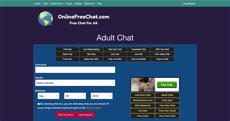 Free Live Adult Chat .